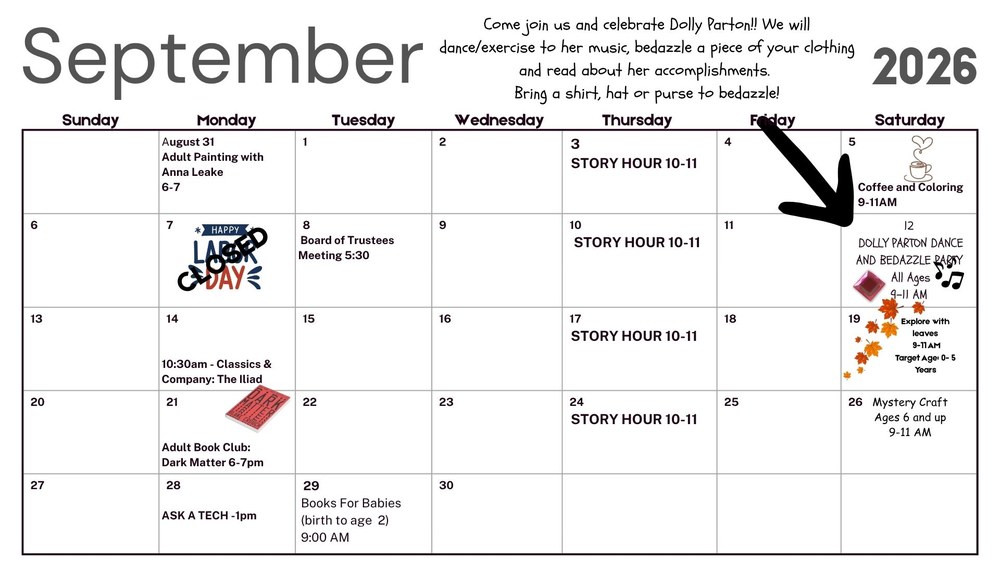 Calender- Information also found on Event Calendar
